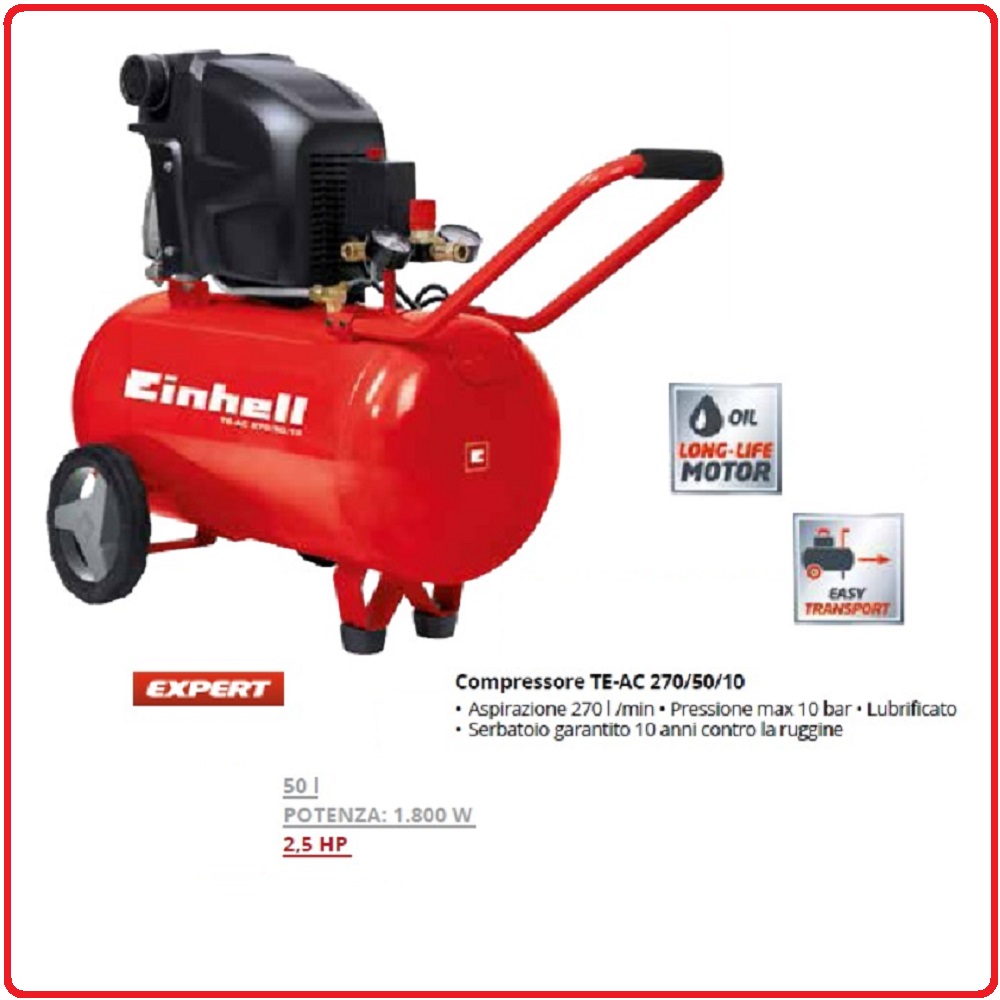Compressore EINHELL-4010440 TE-AC 270-50-10-Scheda